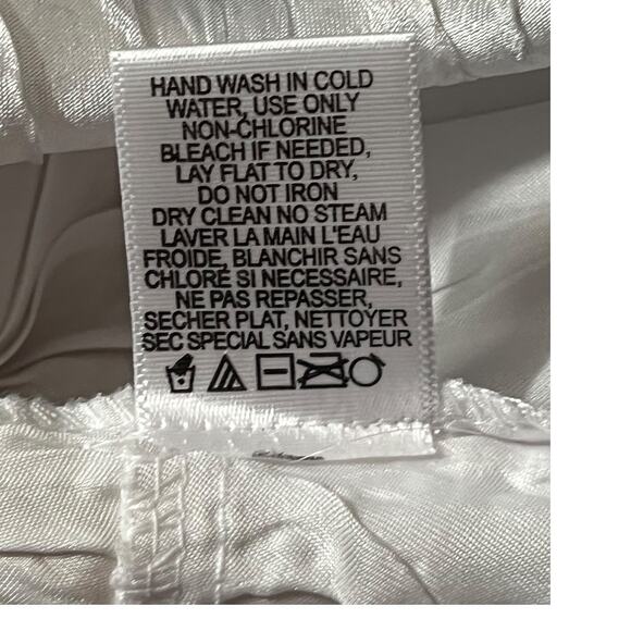 Komarov dress crinkle sleeveless midi gray white size Large L - Picture 7 of 7